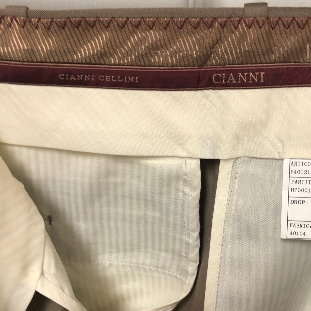 Cianni Cellini Extra Fine Super Gab Super 110’s new wool Dress Pants - Picture 12 of 16